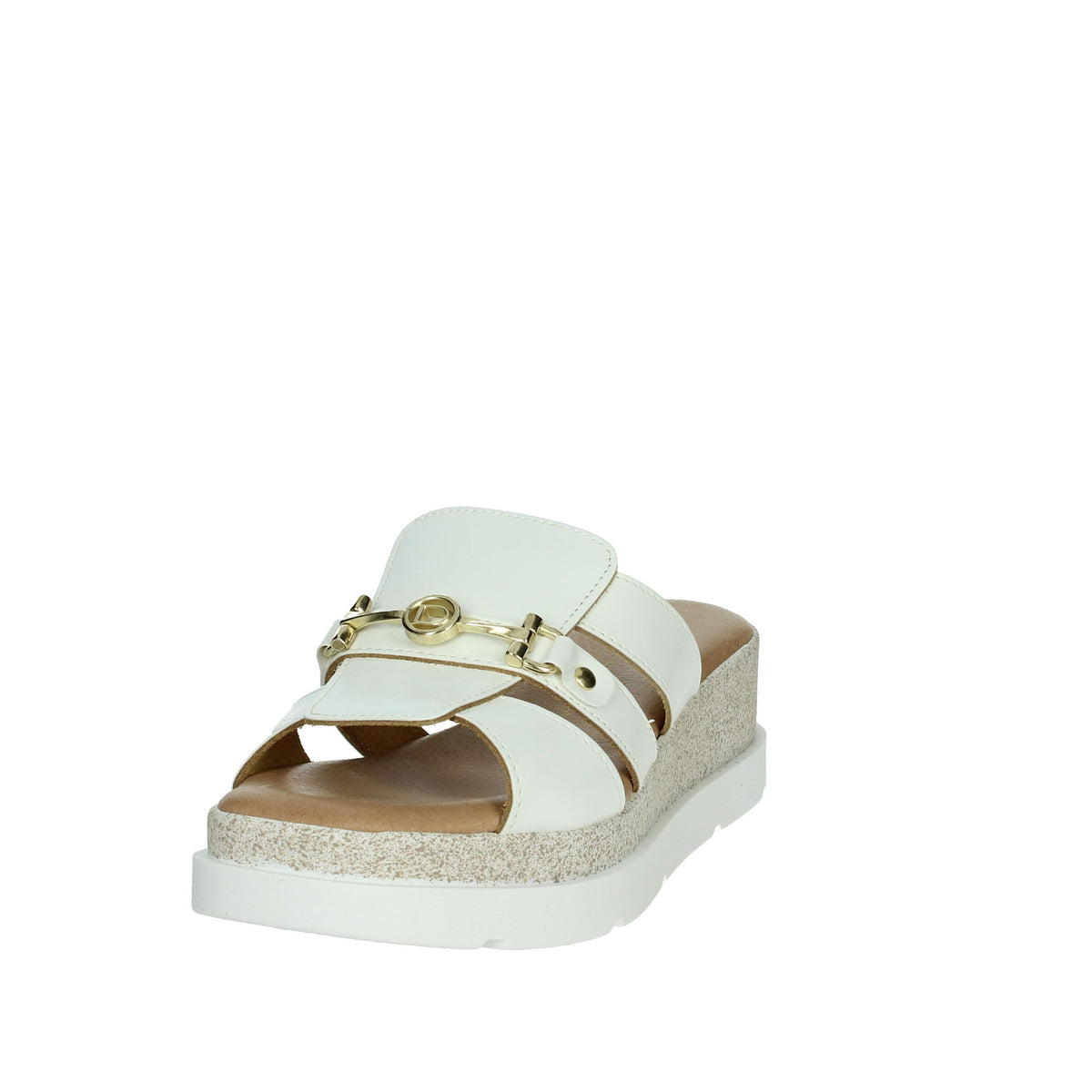 DONNA SERENA Donna Ciabatte con zeppa 255684DP Bianco