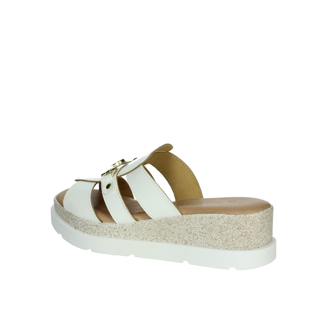 DONNA SERENA Donna Ciabatte con zeppa 255684DP Bianco