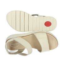 Tamaris Donna Sandali con zeppa 8-88720-44 Beige