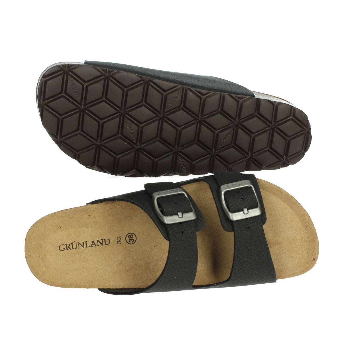 GRUNLAND Donna Ciabatte basse CB1557-40 Nero