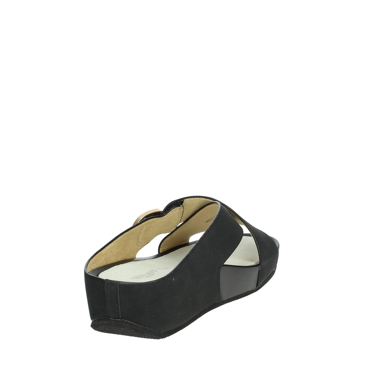 GRUNLAND Donna Ciabatte con zeppa CI1580-C9 Nero