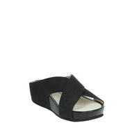 GRUNLAND Donna Ciabatte con zeppa CI1580-C9 Nero