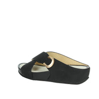 GRUNLAND Donna Ciabatte con zeppa CI1580-C9 Nero
