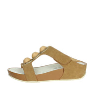 GRUNLAND Donna Ciabatte con zeppa CI0881-C9 Cuoio