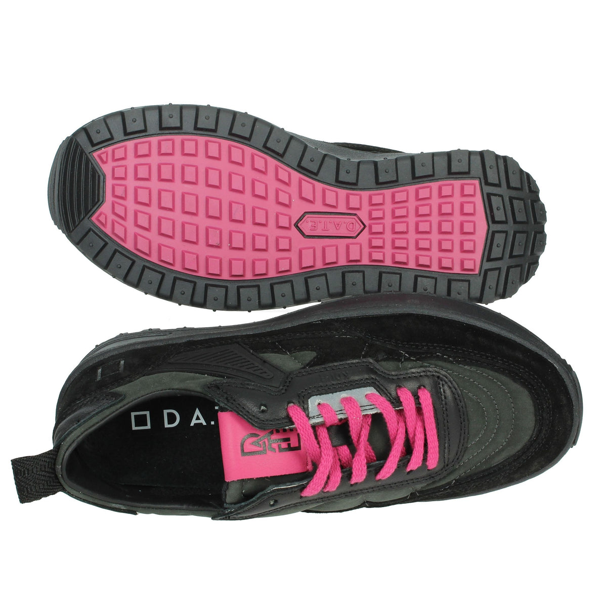 D.A.T.E. Donna Sneakers bassa W411-K2-MN-BK Nero