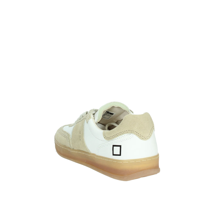 D.A.T.E. Donna Sneakers bassa W411-SL-CA-HB Bianco/Beige