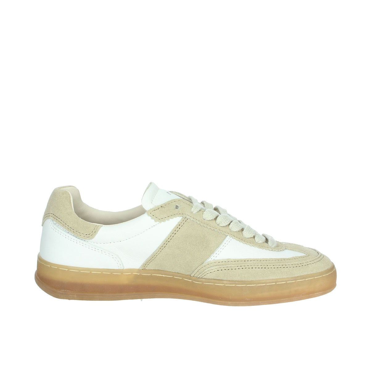 D.A.T.E. Donna Sneakers bassa W411-SL-CA-HB Bianco/Beige