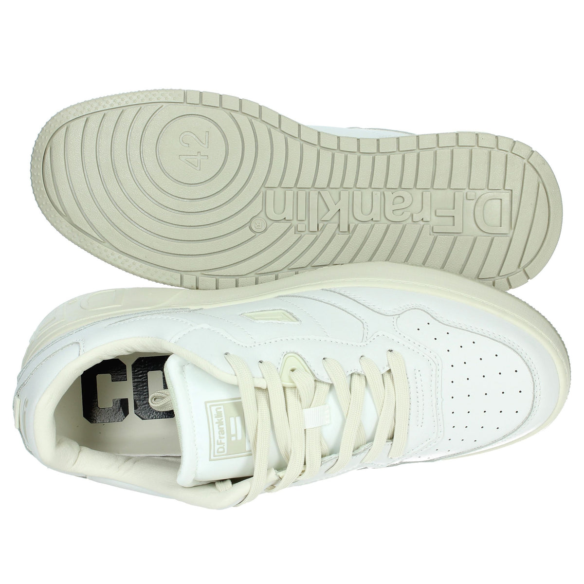 D.FRANKLIN Uomo Sneakers bassa DFSH321086 Bianco