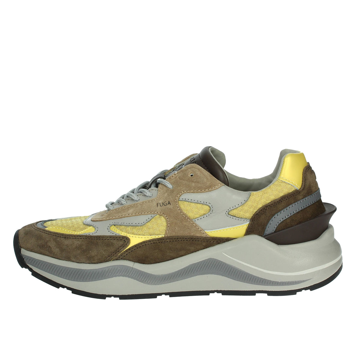 D.A.T.E. Uomo Sneakers bassa M411-FG-CO-YE Marrone