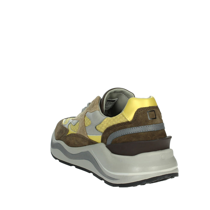 D.A.T.E. Uomo Sneakers bassa M411-FG-CO-YE Marrone