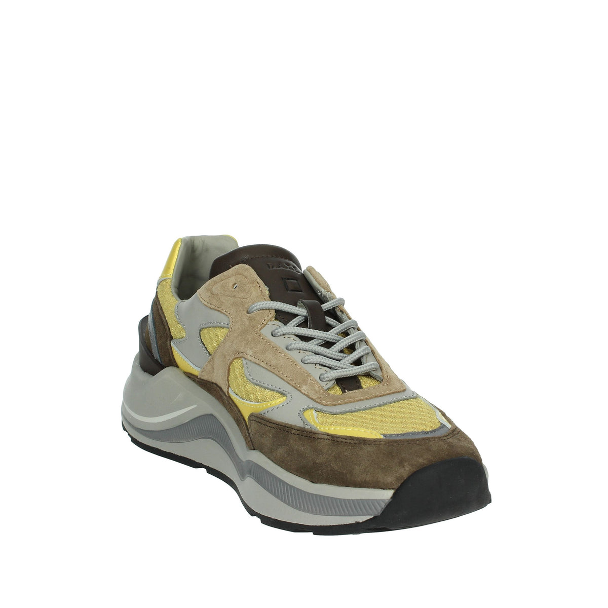 D.A.T.E. Uomo Sneakers bassa M411-FG-CO-YE Marrone
