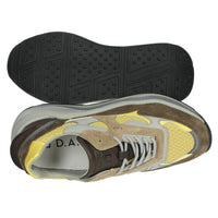 D.A.T.E. Uomo Sneakers bassa M411-FG-CO-YE Marrone