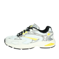 D.A.T.E. Uomo Sneakers bassa M411-SN-NX-HY Bianco/Giallo