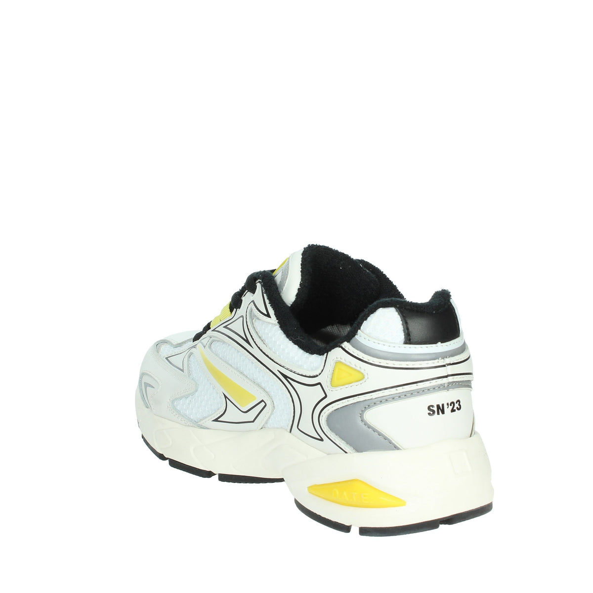 D.A.T.E. Uomo Sneakers bassa M411-SN-NX-HY Bianco/Giallo