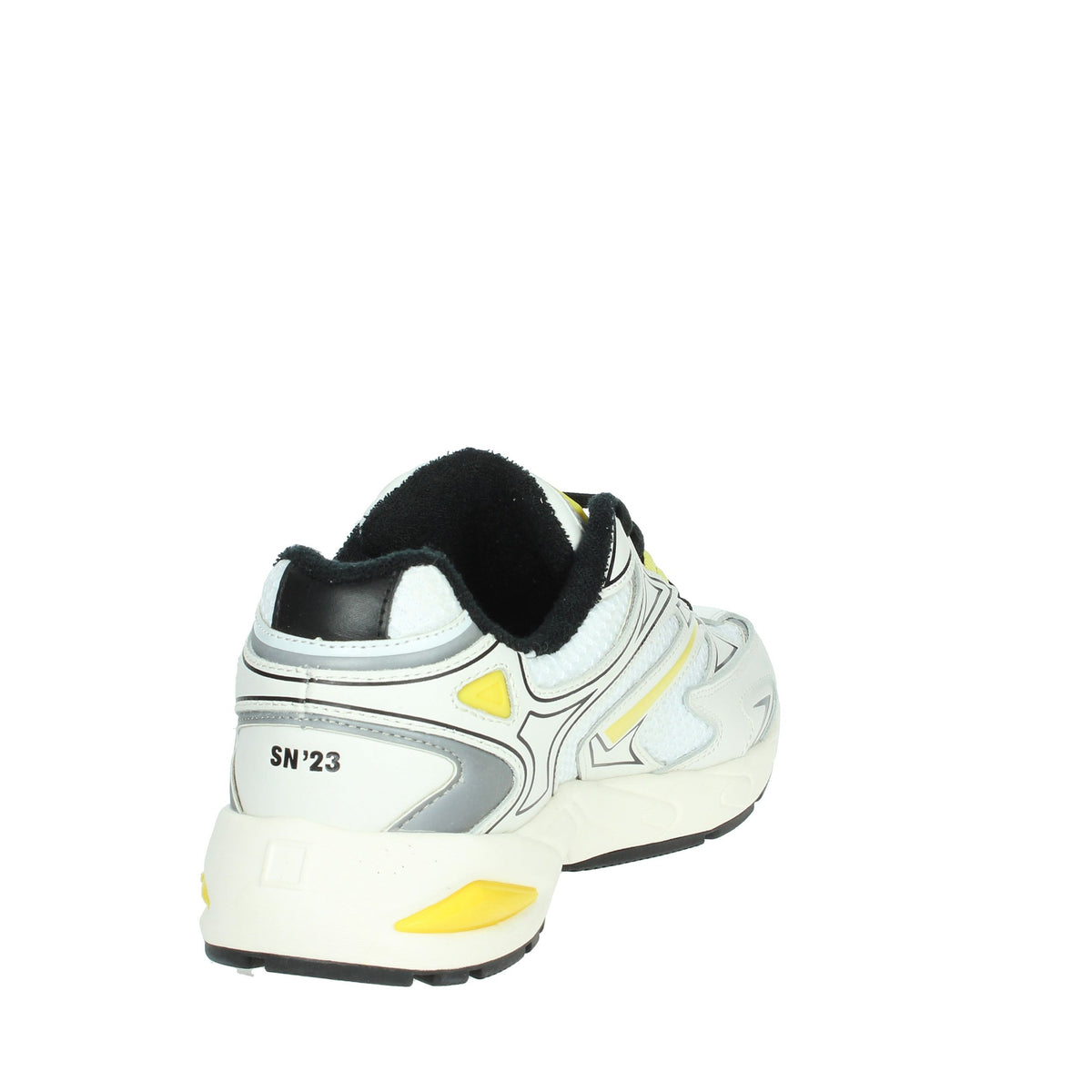 D.A.T.E. Uomo Sneakers bassa M411-SN-NX-HY Bianco/Giallo