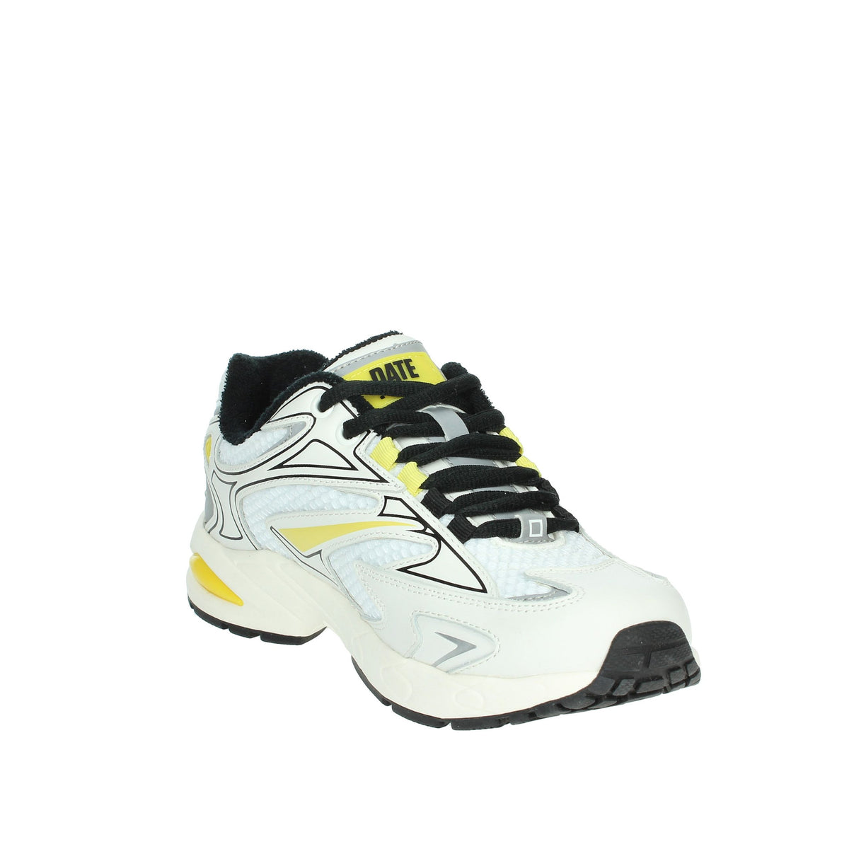 D.A.T.E. Uomo Sneakers bassa M411-SN-NX-HY Bianco/Giallo