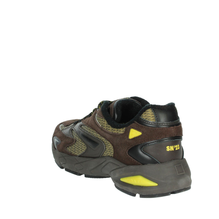 D.A.T.E. Uomo Sneakers bassa M411-SN-OD-YE Marrone