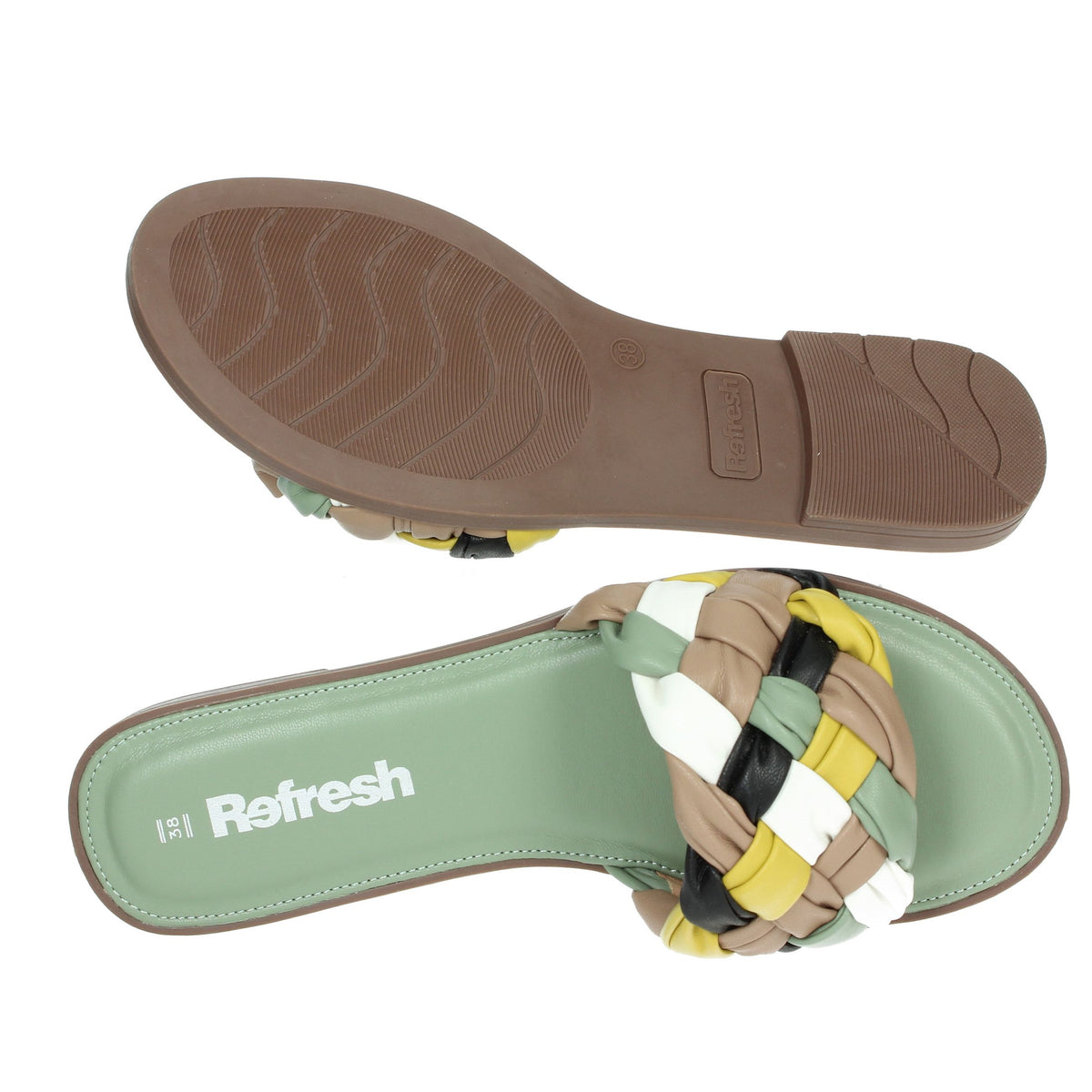 REFRESH Donna Ciabatte basse 79478 Marrone