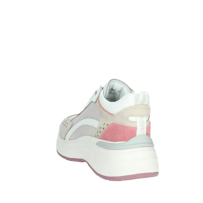 JANET & JANET Donna Sneakers bassa J-062 Beige/Bianco