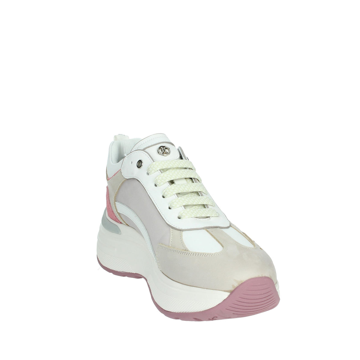 JANET & JANET Donna Sneakers bassa J-062 Beige/Bianco