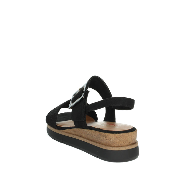 Marco Tozzi Donna Sandali con zeppa 2-28713-44 Nero