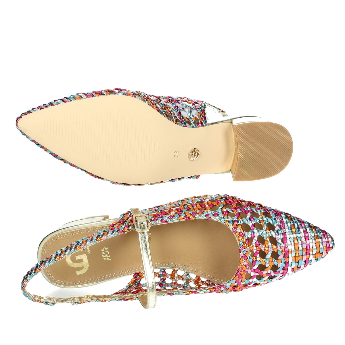 GOLD & GOLD Donna Ballerine GD247 Multicolore
