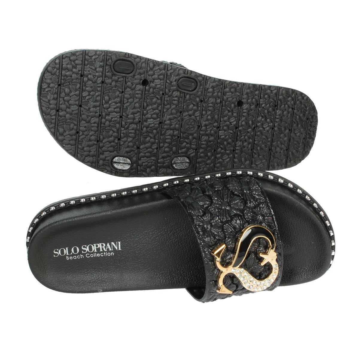 SOLO SOPRANI Donna Ciabatte basse SSW519N86 Nero