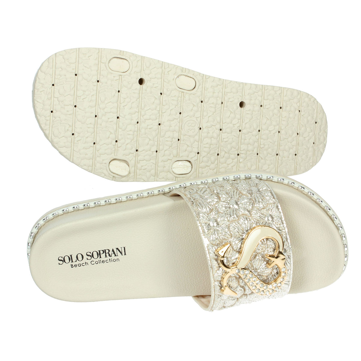 SOLO SOPRANI Donna Ciabatte basse SSW519N86 Beige