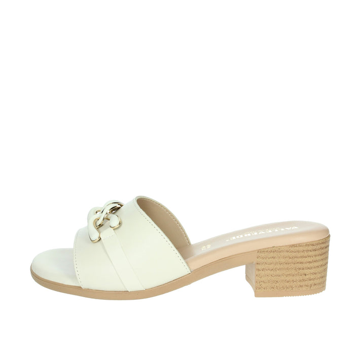 Valleverde Donna Ciabatte con tacco 63010 Beige