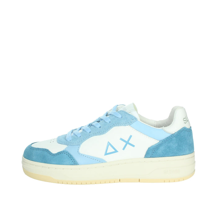 SUN68 Bambini e ragazzi Sneakers bassa Z35348T Bianco/Celeste