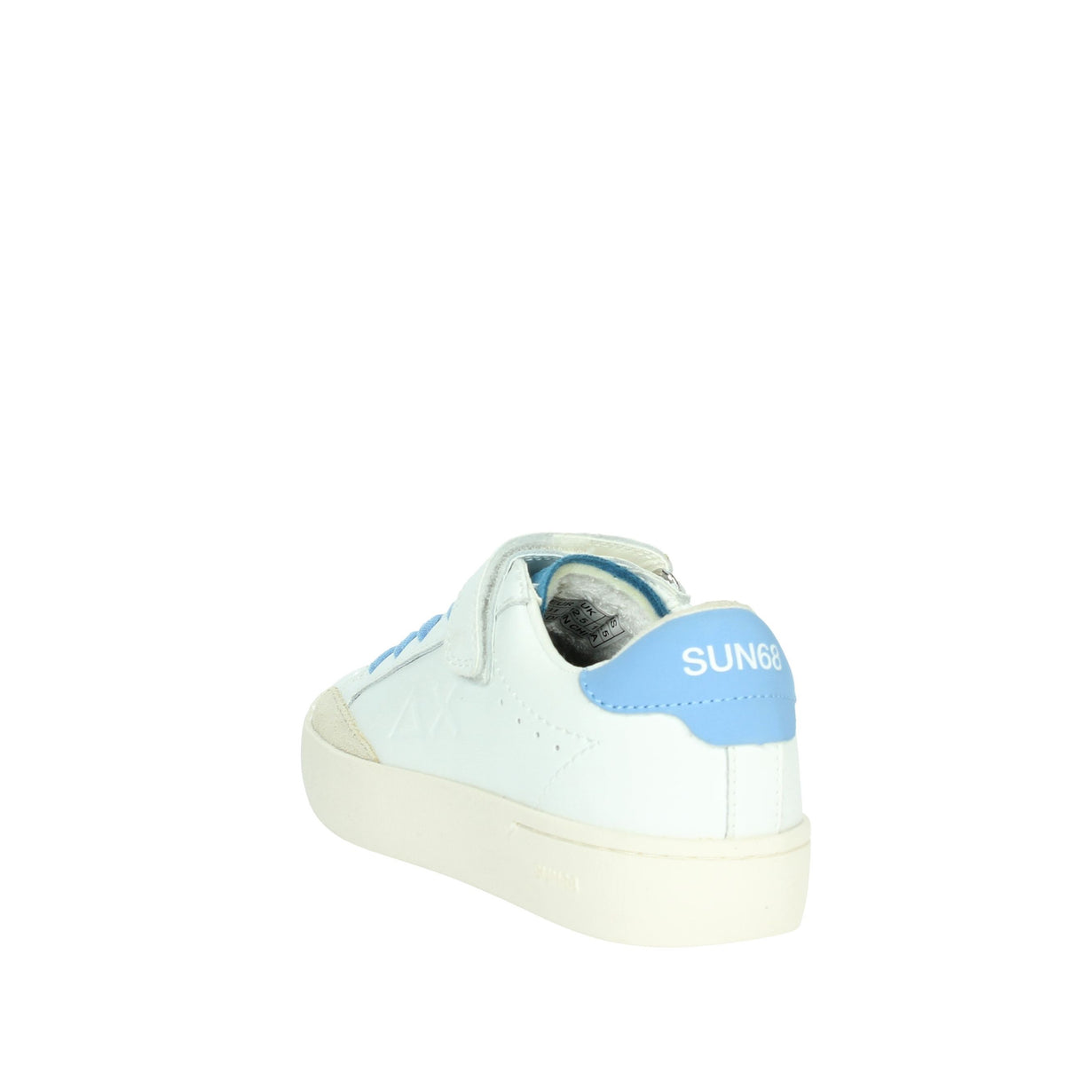 SUN68 Bambini e ragazzi Sneakers bassa Z35340K Bianco/Celeste
