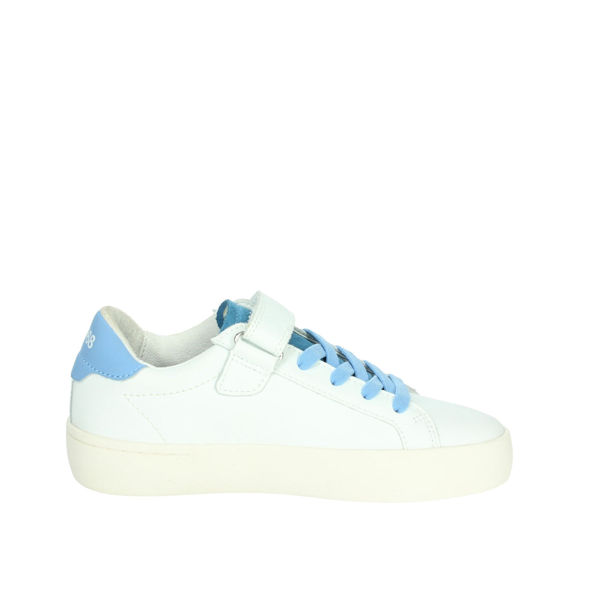 SUN68 Bambini e ragazzi Sneakers bassa Z35340K Bianco/Celeste