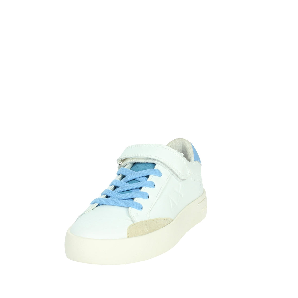 SUN68 Bambini e ragazzi Sneakers bassa Z35340K Bianco/Celeste