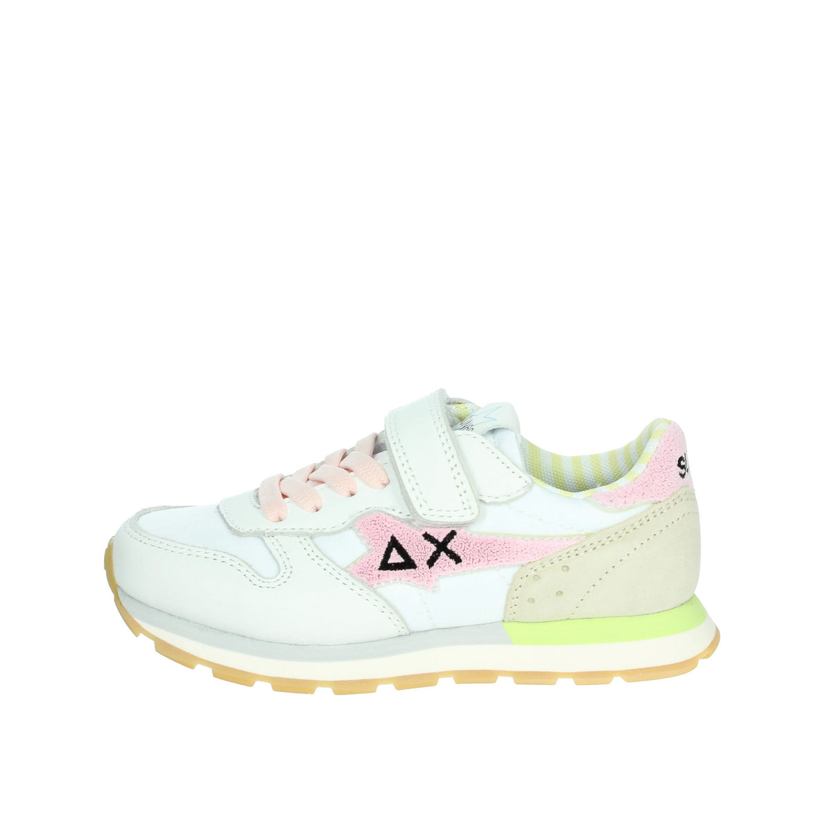 SUN68 Bambine e ragazze Sneakers bassa Z35415K Bianco/Rosa