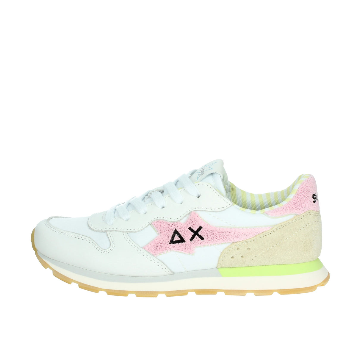 SUN68 Bambine e ragazze Sneakers bassa Z35415T Bianco/Rosa