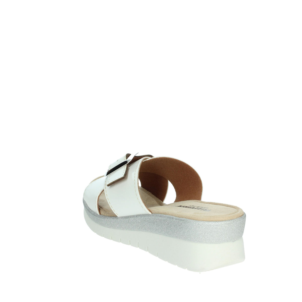 Valleverde Donna Ciabatte con zeppa 52100 Bianco