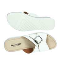 Valleverde Donna Ciabatte con zeppa 52100 Bianco