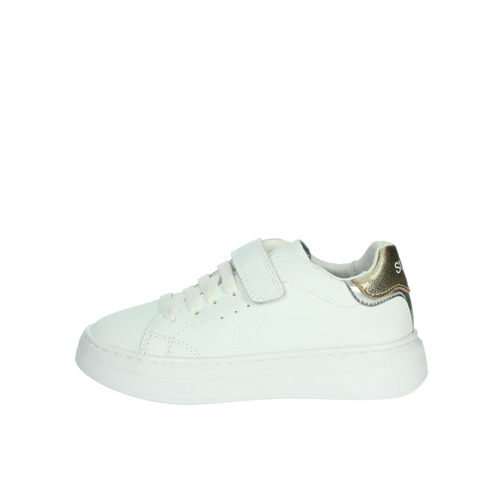 SUN68 Bambine e ragazze Sneakers bassa Z35426K Bianco/Oro