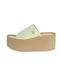 Alberto Guardiani Donna Ciabatte con zeppa AGW439500 Beige