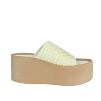 Alberto Guardiani Donna Ciabatte con zeppa AGW439500 Beige