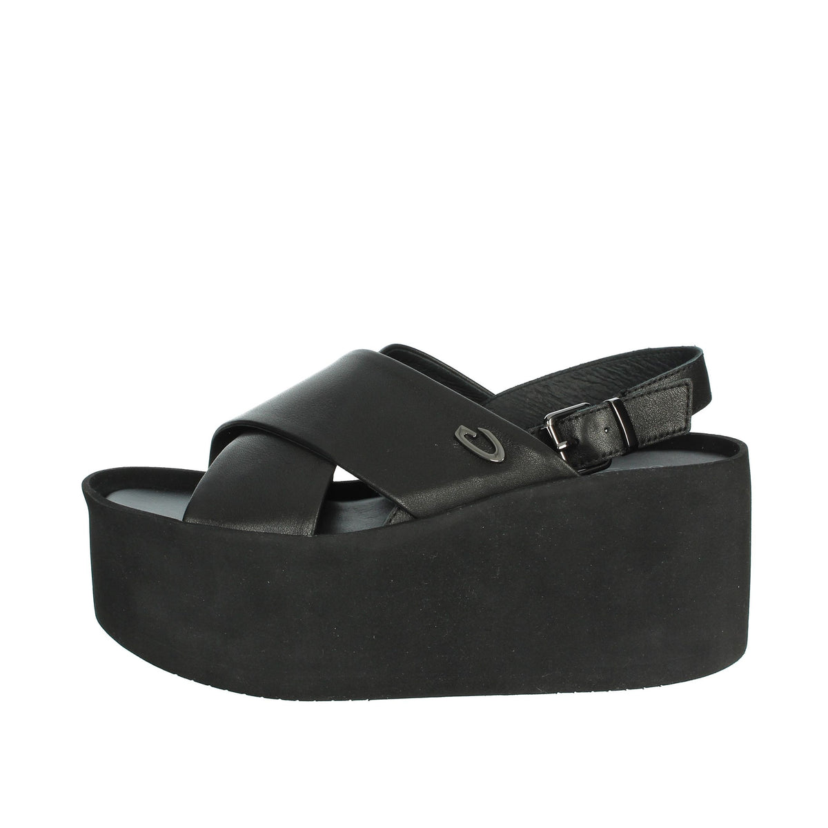 Alberto Guardiani Donna Sandali con zeppa AGW439703 Nero