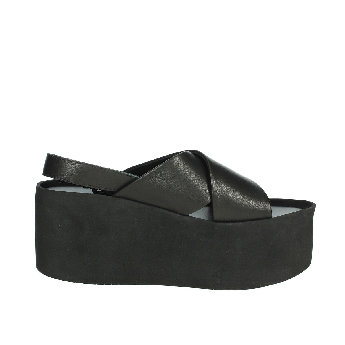 Alberto Guardiani Donna Sandali con zeppa AGW439703 Nero