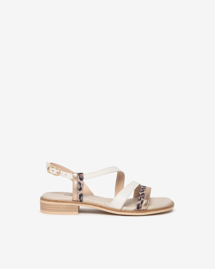 NERO GIARDINI Donna Sandali bassi E513418D Bianco/Beige