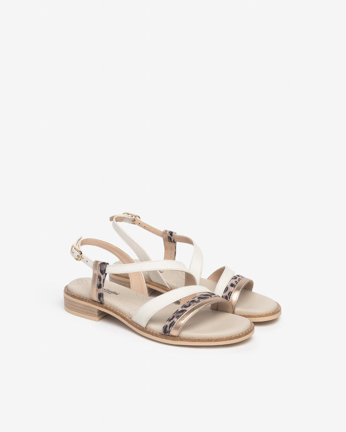 NERO GIARDINI Donna Sandali bassi E513418D Bianco/Beige