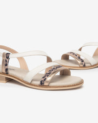 NERO GIARDINI Donna Sandali bassi E513418D Bianco/Beige