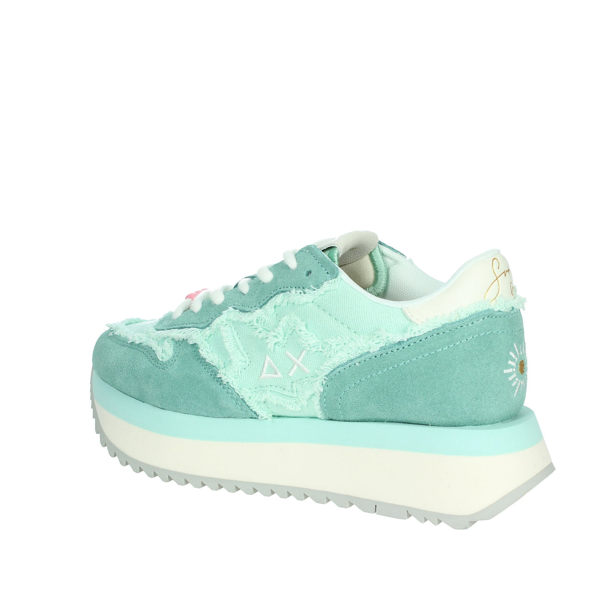SUN68 Donna Sneakers bassa Z35216 Verde Acqua