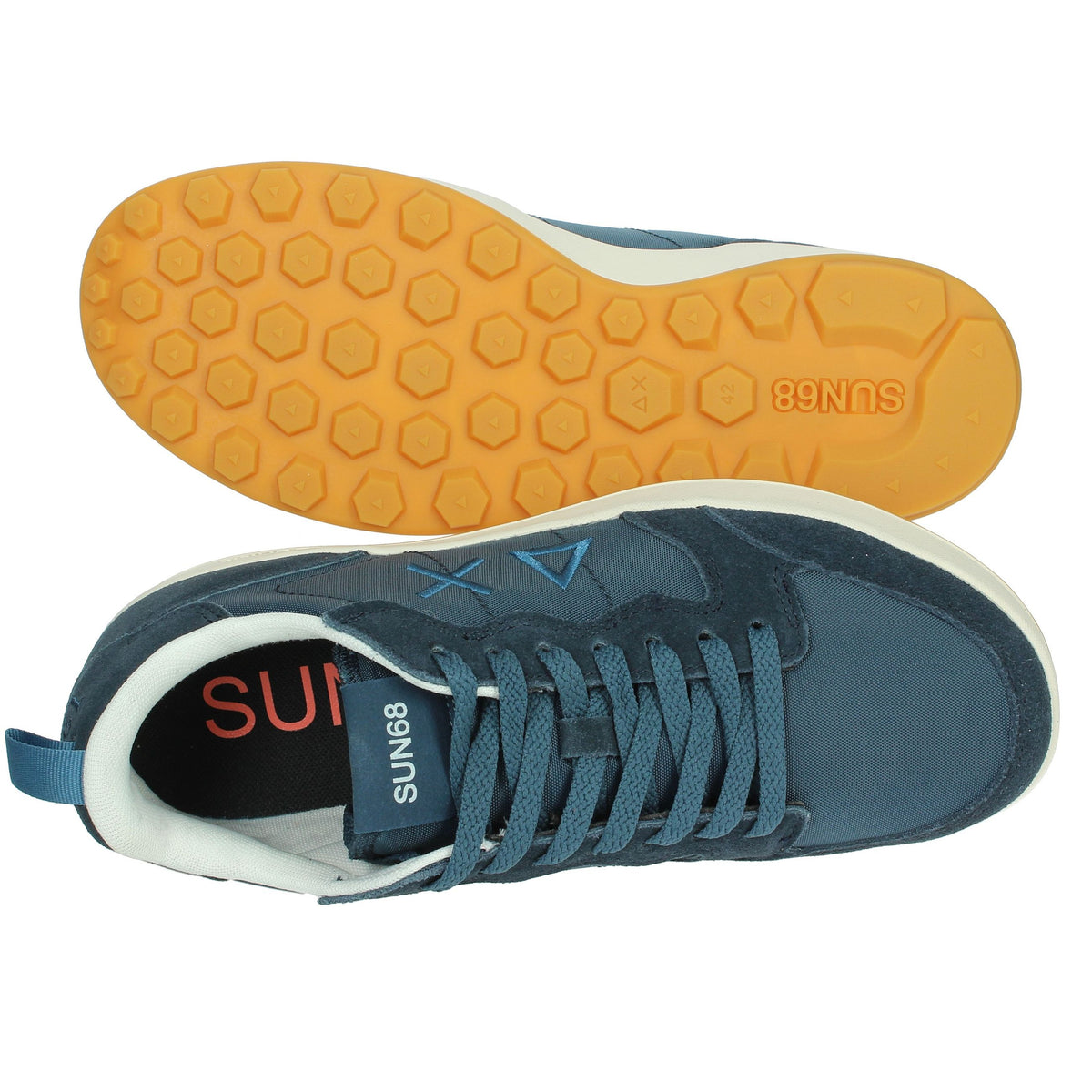 SUN68 Uomo Sneakers bassa Z35133 Blu
