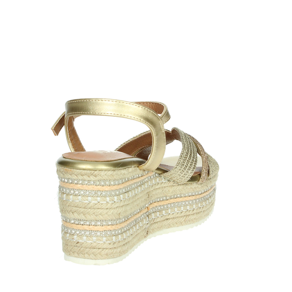 IKAROS Donna Sandali con zeppa P2544 Oro