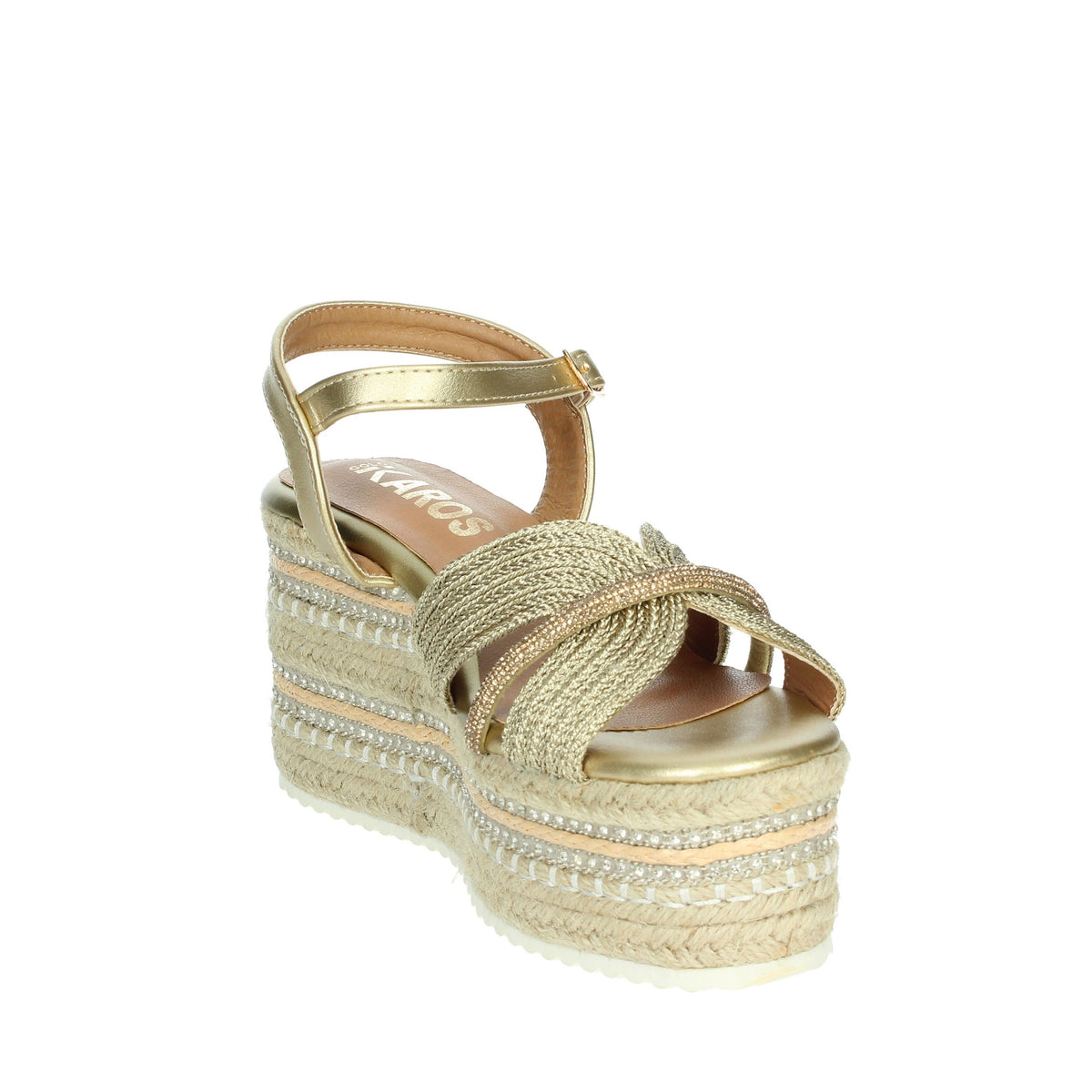 IKAROS Donna Sandali con zeppa P2544 Oro