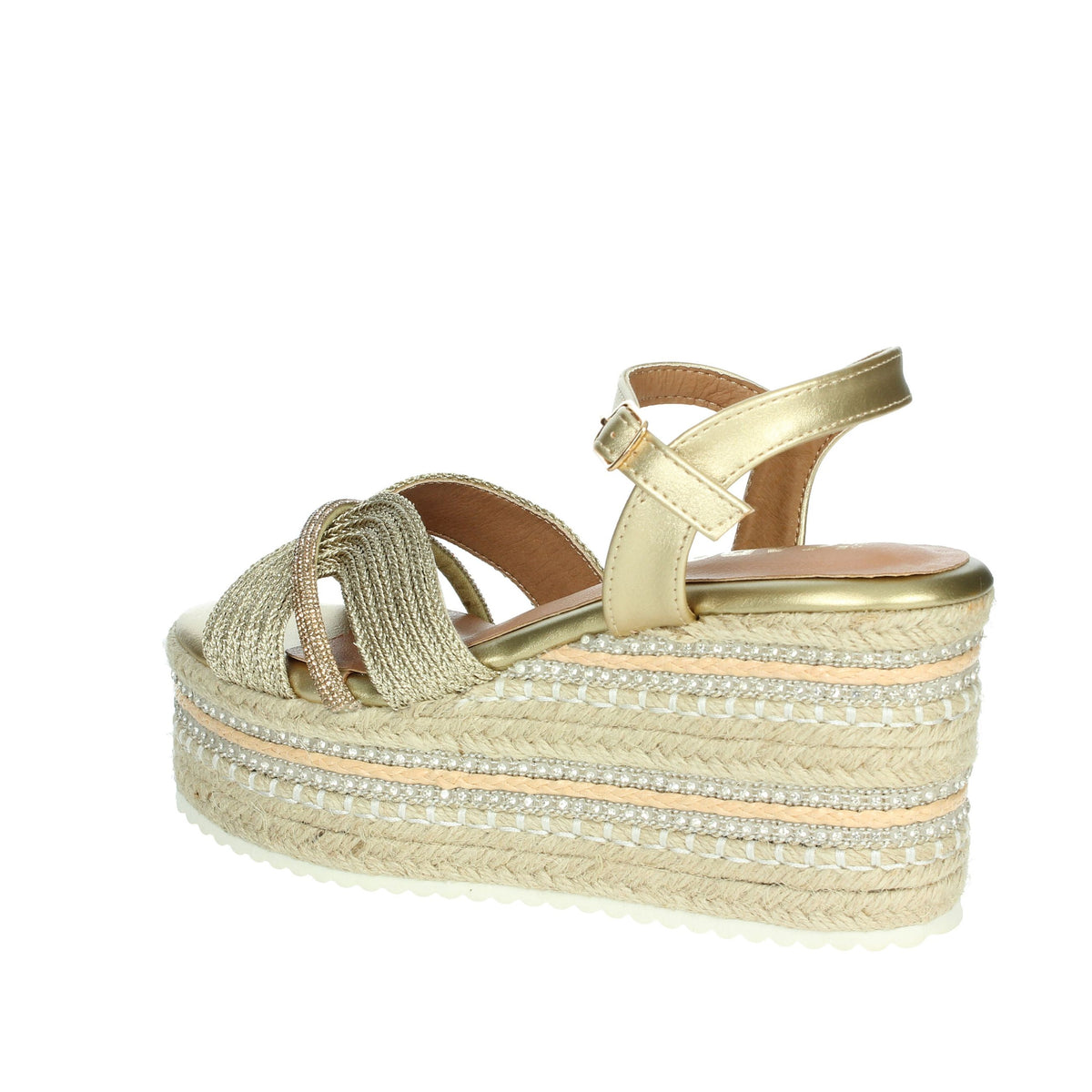 IKAROS Donna Sandali con zeppa P2544 Oro